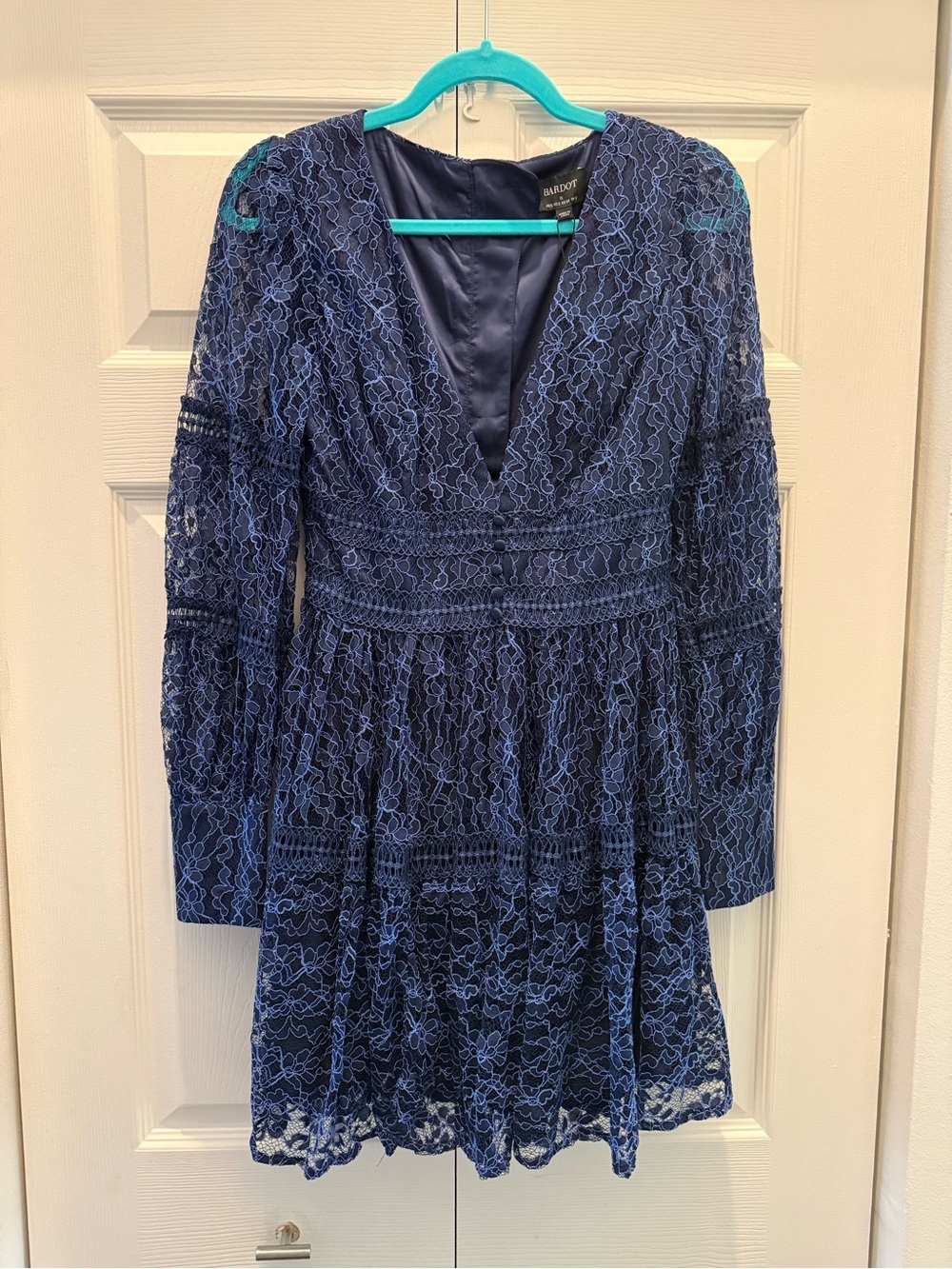 BARDOT Navy Blue Lace Dress - Size XS - US2